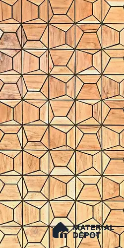 Brown Patterned Look PVC Decorative Wall Panel PN 03735 4 ft x 2 ft - 6 mm | Suitable for Feature Wall, TV Unit & Living Room | Width is Subjected to 5% Variation