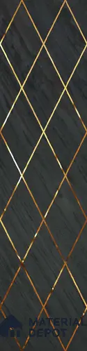 Grey Luxury Look PVC Decorative Wall Panel PN 03758 8 ft x 2 ft - 8 mm | Suitable for Feature Wall, TV Unit & Living Room | Width is Subjected to 5% Variation