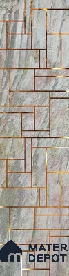 Grey Luxury Look PVC Decorative Wall Panel PN 03760 8 ft x 2 ft - 8 mm | Suitable for Feature Wall, TV Unit & Living Room | Width is Subjected to 5% Variation