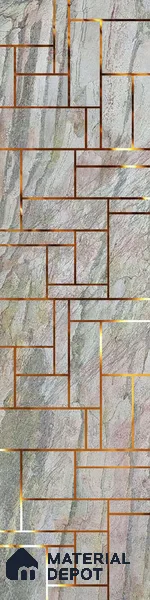 Grey Luxury Look PVC Decorative Wall Panel PN 03760 8 ft x 2 ft - 8 mm | Suitable for Feature Wall, TV Unit & Living Room | Width is Subjected to 5% Variation
