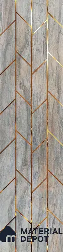 Grey Luxury Look PVC Decorative Wall Panel PN 03765 8 ft x 2 ft - 8 mm | Suitable for Feature Wall, TV Unit & Living Room | Width is Subjected to 5% Variation
