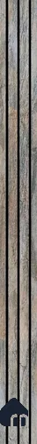 Beige Stone Louver PN 03748 8 ft x 7.9 inch PVC Panel - 14 mm | Suitable for Feature Wall, TV Unit & Living Room | Width is Subjected to 5% Variation