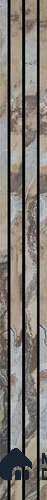 Brown Stone Louver PN 03749 8 ft x 7.9 inch PVC Panel - 14 mm | Suitable for Feature Wall, TV Unit & Living Room | Width is Subjected to 5% Variation