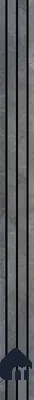 Grey Stone Louver PN 03750 8 ft x 7.9 inch PVC Panel - 14 mm | Suitable for Feature Wall, TV Unit & Living Room | Width is Subjected to 5% Variation