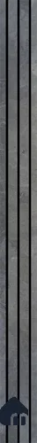Grey Stone Louver PN 03750 8 ft x 7.9 inch PVC Panel - 14 mm | Suitable for Feature Wall, TV Unit & Living Room | Width is Subjected to 5% Variation