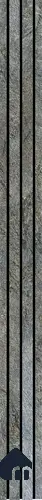 Grey Stone Louver PN 03751 8 ft x 7.9 inch PVC Panel - 14 mm | Suitable for Feature Wall, TV Unit & Living Room | Width is Subjected to 5% Variation