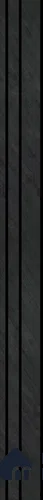 Black Stone Louver PN 03752 8 ft x 7.9 inch PVC Panel - 14 mm | Suitable for Feature Wall, TV Unit & Living Room | Width is Subjected to 5% Variation