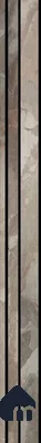 Brown Stone Louver PN 03754 8 ft x 7.9 inch PVC Panel - 14 mm | Suitable for Feature Wall, TV Unit & Living Room | Width is Subjected to 5% Variation