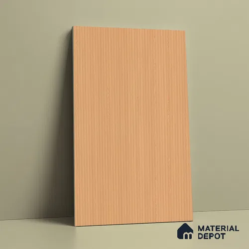 Wooden Fluted Look LM 15507 Moore White 8 ft x 4 ft Texture Finish Decorative Laminate - 1 mm | Suitable for TV Unit, Wardrobe, Kitchen Cabinets