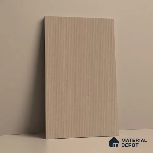 Honey Brown Fluted Solid Color Look LM 15506 Moore Honey 8 ft x 4 ft Texture Finish Decorative Laminate - 1 mm | Suitable for TV Unit, Wardrobe, Kitchen Cabinets