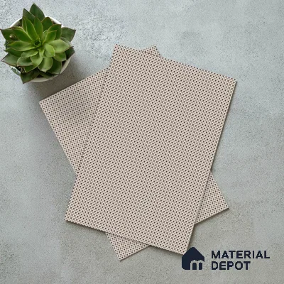Patterned Look LM 15498 Checkered Weaving 8 ft x 4 ft Matte Finish Decorative Laminate - 1 mm | Suitable for Bedroom, TV Unit, Wardrobe