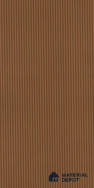 Wooden Look LM 02782 Teakasa 8 ft x 4 ft Louvers Finish Decorative Laminate - 1 mm | Suitable for TV Unit, Wardrobe, Kitchen Cabinets