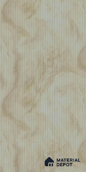 Beige Marble Look LM 02786 Volcano Marble 8 ft x 4 ft Glassious Flute Finish Decorative Laminate - 1 mm | Suitable for TV Unit, Wardrobe, Kitchen Cabinets