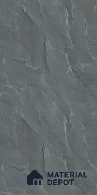 Grey Marble Look LM 02816 RPS 746 Tundra Dark 8 ft x 4 ft River Pebble Stone Finish Decorative Laminate - 1 mm | Suitable for TV Unit, Wardrobe, Kitchen Cabinets