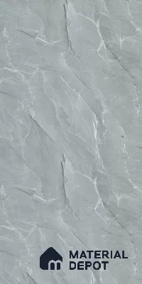Grey Marble Look LM 02817 Tundra Light 8 ft x 4 ft River Pebble Stone Finish Decorative Laminate - 1 mm | Suitable for TV Unit, Wardrobe, Kitchen Cabinets