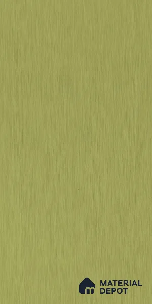 Green Metallic Look LM 02946 Glden 8 ft x 4 ft Foil Finish Decorative Laminate - 1 mm | Suitable for TV Unit, Wardrobe, Kitchen Cabinets