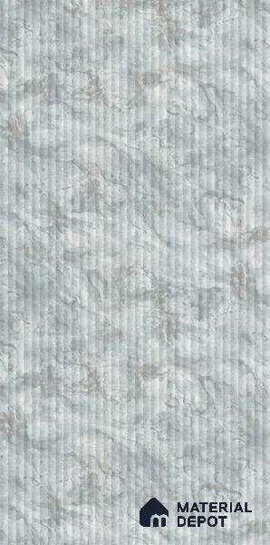 Marble Fluted Look LM 15496 Golden Vein Stone 8 ft x 4 ft Glossy Finish Decorative Laminate - 1 mm | Suitable for TV Unit, Wardrobe, Kitchen Cabinets