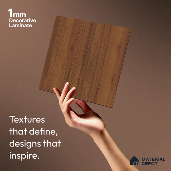 Wooden Look LM 02865 Tribcano 8 ft x 4 ft Zero Soft Matt Finish Decorative Laminate - 1 mm | Suitable for TV Unit, Wardrobe, Kitchen Cabinets