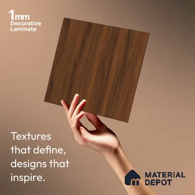 Wooden Look LM 02903 Buxus 8 ft x 4 ft Zero Soft Matt Finish Decorative Laminate - 1 mm | Suitable for TV Unit, Wardrobe, Kitchen Cabinets