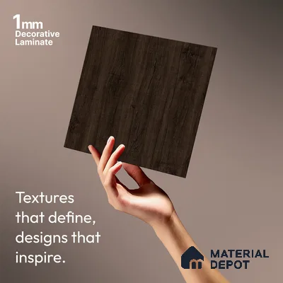Wooden Look LM 02932 Jute Maple 8 ft x 4 ft Rough Veneer Finish Decorative Laminate - 1 mm | Suitable for TV Unit, Wardrobe, Kitchen Cabinets