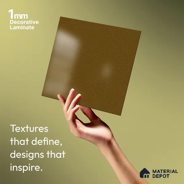 Textured Solid Look LM 02941 Metallic Coffee 8 ft x 4 ft Textura Finish Decorative Laminate - 1 mm | Suitable for TV Unit, Wardrobe, Kitchen Cabinets