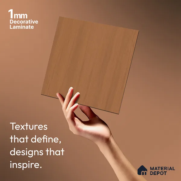 Wooden Look LM 02983 Criftone 8 ft x 4 ft Suede Finish Decorative Laminate - 1 mm | Suitable for TV Unit, Wardrobe, Kitchen Cabinets