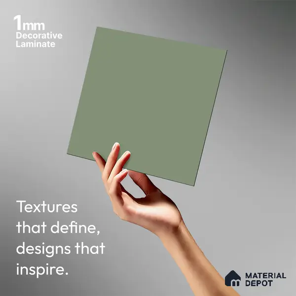 Cool Grey Solid Colors Look LM 03029 Aspire 8 ft x 4 ft Zero Soft Matt Finish Decorative Laminate - 1 mm | Suitable for Living Room, Kitchen, Office