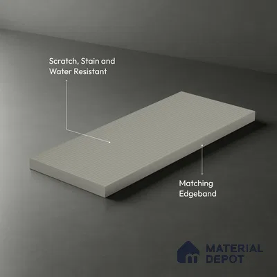 Wooden Look LM 02842 Light 8 ft x 4 ft Bamboo Channel Finish Decorative Laminate - 1 mm | Suitable for TV Unit, Wardrobe, Kitchen Cabinets