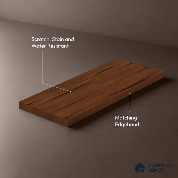Wooden Look LM 02855 Timber 8 ft x 4 ft Zero Soft Oak Finish Decorative Laminate - 1 mm | Suitable for TV Unit, Wardrobe, Kitchen Cabinets