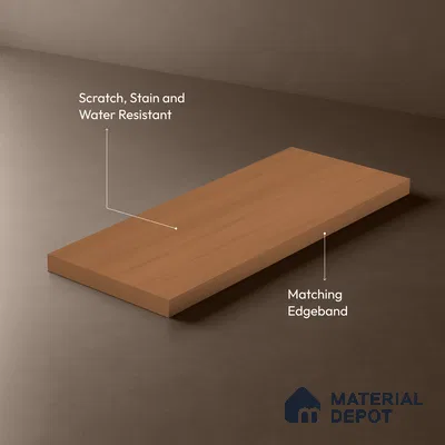 Wooden Look LM 02859 Criftone 8 ft x 4 ft Zero Soft Wooden Finish Decorative Laminate - 1 mm | Suitable for TV Unit, Wardrobe, Kitchen Cabinets