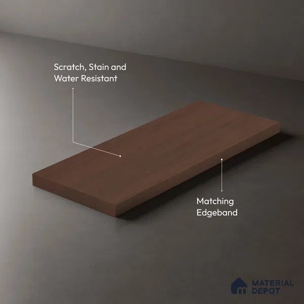 Wooden Look LM 02871 Redian 8 ft x 4 ft Zero Soft Matt Finish Decorative Laminate - 1 mm | Suitable for TV Unit, Wardrobe, Kitchen Cabinets