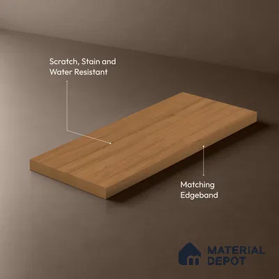 Wooden Look LM 02872 Alstonia 8 ft x 4 ft Zero Soft Matt Finish Decorative Laminate - 1 mm | Suitable for TV Unit, Wardrobe, Kitchen Cabinets