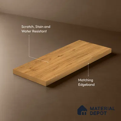 Wooden Look LM 02892 Swiss Woos Light 8 ft x 4 ft Zero Soft Matt Finish Decorative Laminate - 1 mm | Suitable for TV Unit, Wardrobe, Kitchen Cabinets