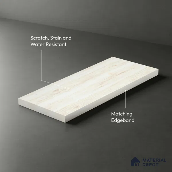 Wooden Look LM 02908 Knotty Pine 8 ft x 4 ft Rustic Finish Decorative Laminate - 1 mm | Suitable for TV Unit, Wardrobe, Kitchen Cabinets