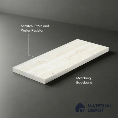 Wooden Look LM 02915 Knotty Pine 8 ft x 4 ft Impress Grain Finish Decorative Laminate - 1 mm | Suitable for TV Unit, Wardrobe, Kitchen Cabinets