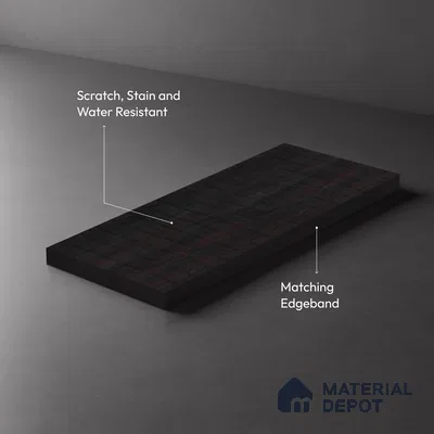 Brown Marble Look LM 02920 Swissable 8 ft x 4 ft RGL Finish Decorative Laminate - 1 mm | Suitable for TV Unit, Wardrobe, Kitchen Cabinets