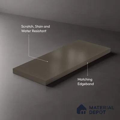 Textured Solid Look LM 02938 Metallic Black 8 ft x 4 ft Textura Finish Decorative Laminate - 1 mm | Suitable for TV Unit, Wardrobe, Kitchen Cabinets