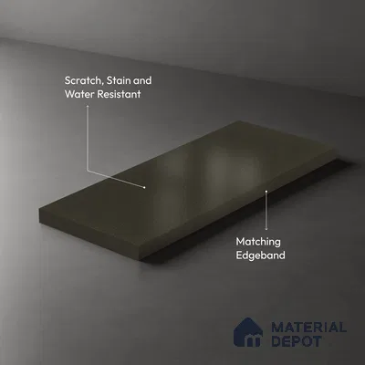 Textured Solid Look LM 02940 Metallic Brown 8 ft x 4 ft Textura Finish Decorative Laminate - 1 mm | Suitable for TV Unit, Wardrobe, Kitchen Cabinets