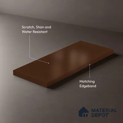 Textured Solid Look LM 02942 Metallic Golden 8 ft x 4 ft Textura Finish Decorative Laminate - 1 mm | Suitable for TV Unit, Wardrobe, Kitchen Cabinets