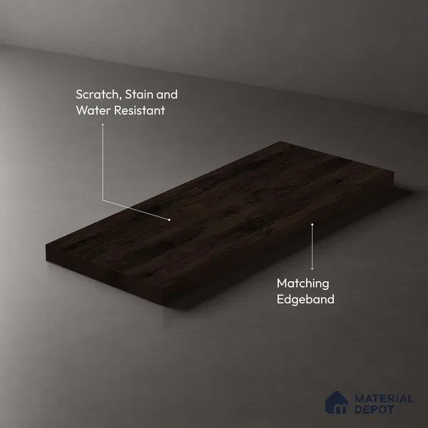 Wooden Look LM 03002 Nuro Oak 8 ft x 4 ft Suede Finish Decorative Laminate - 1 mm | Suitable for TV Unit, Wardrobe, Kitchen Cabinets