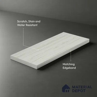 Wooden Look LM 03010 Swish Elm 8 ft x 4 ft Suede Finish Decorative Laminate - 1 mm | Suitable for TV Unit, Wardrobe, Kitchen Cabinets