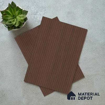 Wooden Fluted Look LM 01258 Redian 8 ft x 4 ft Bamboo Channel Finish Decorative Laminate - 1 mm | Suitable for TV Unit, Wardrobe, Kitchen Cabinets