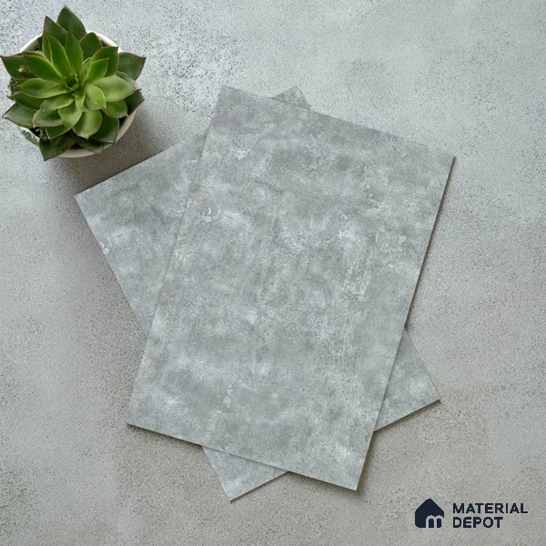Grey Marble Look LM 02821 Sure Gravel 8 ft x 4 ft Fine Sand Stone Finish Decorative Laminate - 1 mm | Suitable for TV Unit, Wardrobe, Kitchen Cabinets