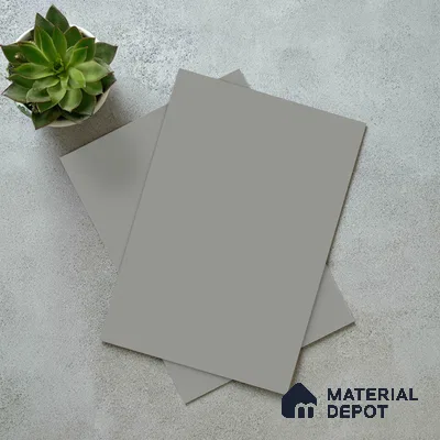 Textured Solid Look LM 02825 Light Grey 8 ft x 4 ft Stone Finish Decorative Laminate - 1 mm | Suitable for TV Unit, Wardrobe, Kitchen Cabinets