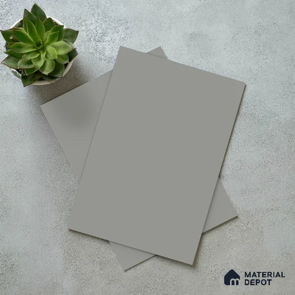 Textured Solid Look LM 02825 Light Grey 8 ft x 4 ft Stone Finish Decorative Laminate - 1 mm | Suitable for TV Unit, Wardrobe, Kitchen Cabinets