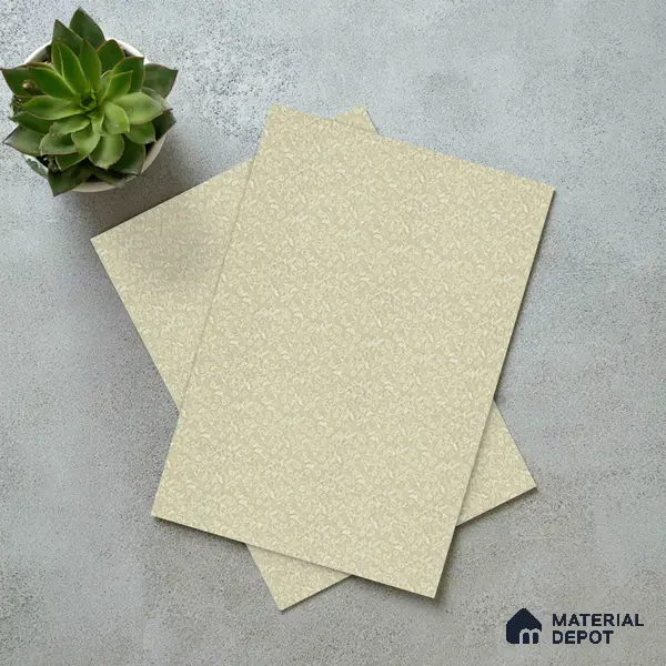 Beige Terrazzo Look LM 02832 Floral Fusion 8 ft x 4 ft Capella Finish Decorative Laminate - 1 mm | Suitable for TV Unit, Wardrobe, Kitchen Cabinets