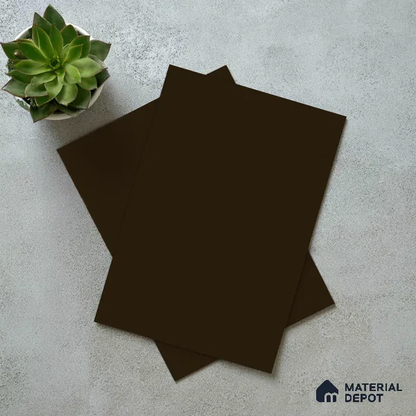 Textured Solid Look LM 02833 Coffee 8 ft x 4 ft Capella Finish Decorative Laminate - 1 mm | Suitable for TV Unit, Wardrobe, Kitchen Cabinets