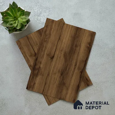Wooden Look LM 02869 Swiss Wooden Dark 8 ft x 4 ft Zero Soft Oak Finish Decorative Laminate - 1 mm | Suitable for TV Unit, Wardrobe, Kitchen Cabinets
