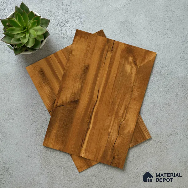 Wooden Look LM 02873 Boston Russet 8 ft x 4 ft Zero Soft Matt Finish Decorative Laminate - 1 mm | Suitable for TV Unit, Wardrobe, Kitchen Cabinets