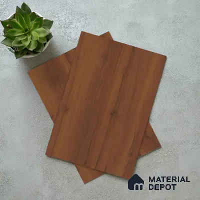 Wooden Look LM 02875 Cinnamon 8 ft x 4 ft Zero Soft Matt Finish Decorative Laminate - 1 mm | Suitable for TV Unit, Wardrobe, Kitchen Cabinets